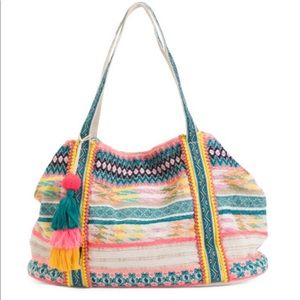BOHO Multi color Beach Woven Bag